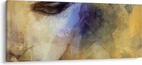 Kép - női portré, rajz (120x50 cm)
