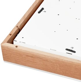 Mennyezeti lámpa OAK SQUARE 4xE27/15W/230V 48x48 cm tölgy/fehér