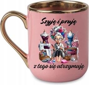 Elegáns bögre „Varom és préselem” 330 Rózsaszín