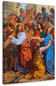 Gario Vászonkép Jézus találkozik az anyjával a keresztút bécsben Méret: 40 x 60 cm