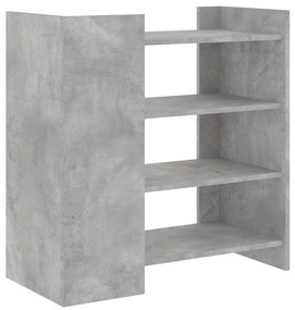 betonszürke szerelt fa tálalószekrény 73,5 x 35 x 75 cm