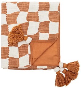 Barna-bézs pamut takaró 130x150 cm Chola – Bloomingville