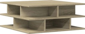 vidaXL sonoma tölgy színű szerelt fa dohányzóasztal 70x70x29 cm