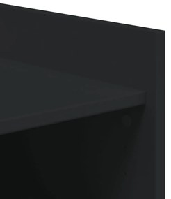 vidaXL fekete szerelt fa cipőszekrény 52 x 37,5 x 100 cm