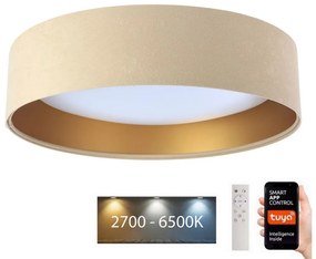 BPS Koncept LED Mennyezeti lámpa SMART GALAXY LED/36W/230V Wi-Fi Tuya bézs/arany + távirányító BS0517