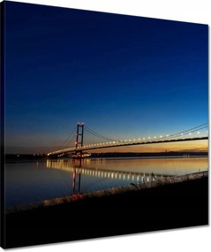 Vászonkép 50x50 Híd éjszakai kép