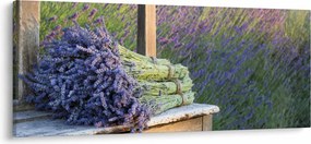 Kép - Levendula csokrok (120x50 cm)