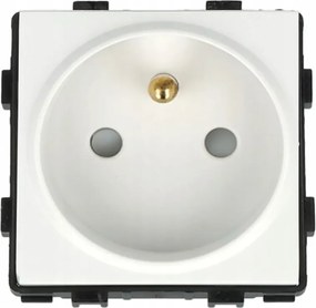 Elektromos aljzat standard 1B 2P+Z reteszelés nélkül fehér 1 db 333527