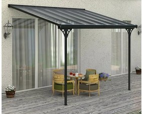 Rojaplast Bruce F alumínium pergola, szürke polikarbonáttal, 436x305cm  (B436-1)