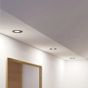 Eglo 902251 - SZETT 3xLED fürdőszobai süllyesztett mennyezeti lámpa BARRANCO 1xGU10/4,5W/230V IP44 fekete