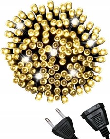 Karácsonyfa fényfüzér 500 Led Flash Fehér Meleg 35m Karácsonyfa fényfüzér