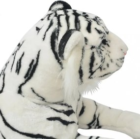 vidaXL XXL fehér tigris plüssjáték