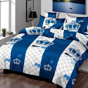 Ágynemű CROWN BLUE 7 részes 140X200 cm