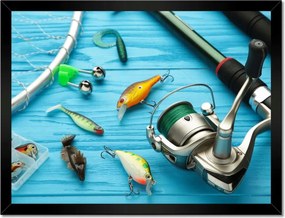 Poszterek keretben 40x30 Horgász kiegészítők