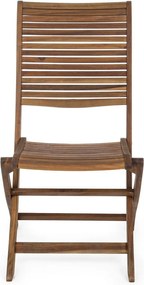 Natúr színű tömörfa kerti szék Noemi – Bizzotto