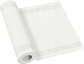 Asztalterítő dekoráció Ezüst keret 2400x40 cm