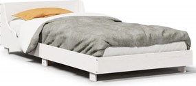 vidaXL fehér tömör fenyőfa ágy matrac nélkül 100 x 200 cm