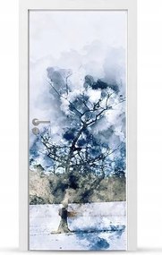 Furnér Kültéri Ajtó matrica Bútor öntapadós Könnyű Ragasztás