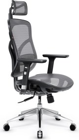 Ergonomikus hálós irodai szék, fekete-szürke: Diablo V-Basic