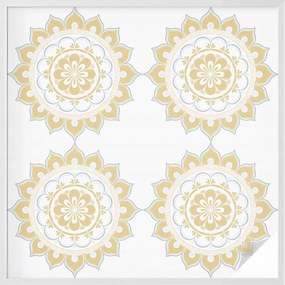 Szélvédőfólia Ablakvédő Virágos mandala 100x100 cm