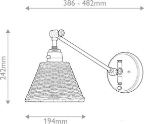 Hinkley HK-ARTI-1W-HB-NR-fali spotlámpa ARTI 1xE27/60W/230V arany/barna
