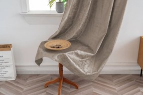 Sötétítő függöny LOOM VELVET 140x250 cm, bézs-barna Felfüggesztés: Fém gyűrűk