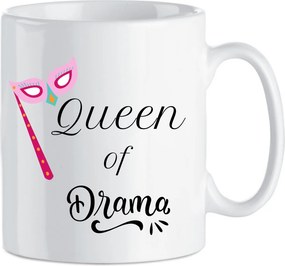 Kerámia bögre Vicces Ajándék Nőnap Születésnap Queen of Drama