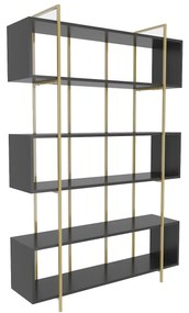 könyvespolc Bruti - Anthracite, Gold