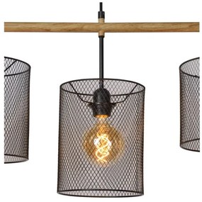 Lucide 45459/04/30 - Csillár zsinóron BASKETT 4xE27/60W/230V