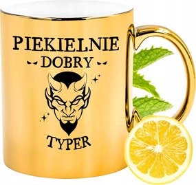 Prémium Arany Fényes Bögre Ajándék Nyomtatott Fénykép