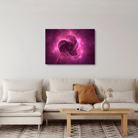 Modern rózsaszín absztrakció képe (üvegen) (70x50 cm)
