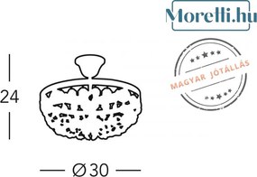 Mennyezeti Lámpa Króm VALERIE AUSTROLUX 960-13K-5