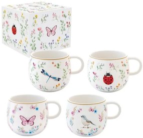 1 db porcelán bögre díszdobozban Fancy Garden választható mintával / Szitakötó