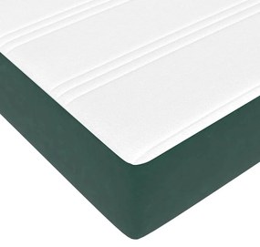 Ágykeret Sötétzöld 160 x 200 cm Bársony
