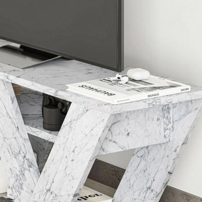 Pipralla Carrara Marble TV-asztal