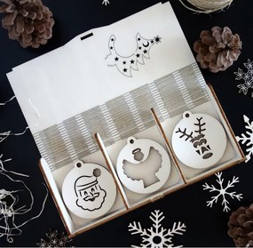 Karácsonyi díszek gyűjteménye, 1 készlet -18 db
