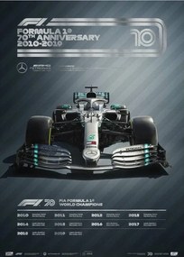 Művészeti nyomat FORMULA 1® DECADES - 2010s Mercedes-AMG Petronas F1 Team, Automobilist