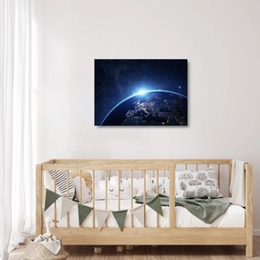 A Föld bolygó képe (üvegen) (70x50 cm)