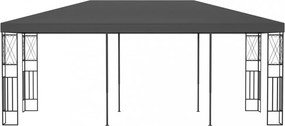 antracitszürke szövetpavilon 3 x 6 m