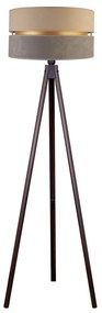 Duolla - Állólámpa DUO 1xE27/60W/230V átm. 44 cm bézs/szürke/wenge
