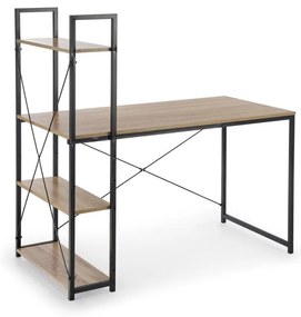 Íróasztal SERENOR fekete/sonoma tölgy