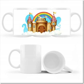 Nyomott mintás bögre Csodálatos kastély egy mesés vidékről