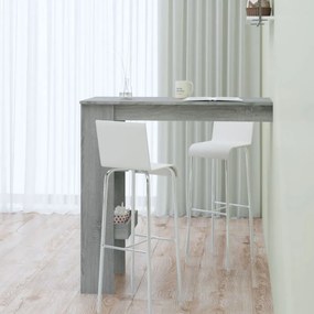 szürke sonoma színű fatermék fali bárasztal 102 x 50 x 45 cm