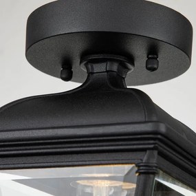 Elstead BAYVIEW-PORCH-BK - Kültéri mennyezeti lámpatest BAYVIEW 1xE27/60W/230V IP44