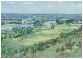 Kép - Theodore Robinson, The Valley of the Seine, From the Hills of Giverny, reprodukciók (70x50 cm)