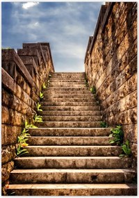 Poszterek 70x100 Kőlépcső fal