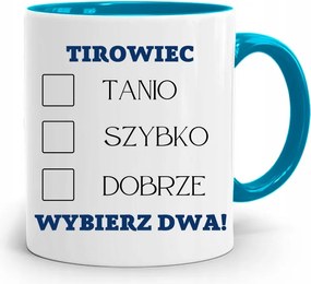 Kamionsofőrnek Tira Bögre Kék Ajándék fényképes nyomattal