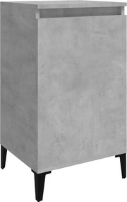 vidaXL betonszürke szerelt fa éjjeliszekrény 40x35x70 cm