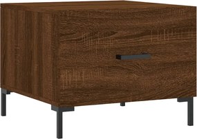 vidaXL barna tölgy színű szerelt fa dohányzóasztal 50x50x40 cm