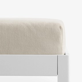 Goldea frottír gumis lepedő - bézs 90 x 200 cm